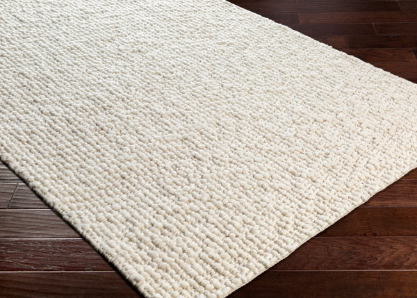 Surya Neravan Exquisite Handmade 2' X 3' Wool Area Rug - Luxurious Texture & Modern Style For Your Home Ivory Wool Ner1003-23
