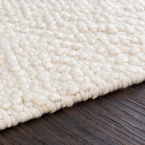 Surya Neravan Exquisite Handmade 2' X 3' Wool Area Rug - Luxurious Texture & Modern Style For Your Home Ivory Wool Ner1003-23