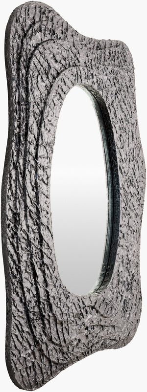 Surya Nero 30"H X 42"W Mid-century Modern Accent Mirror - Elegant Wall Decor For Timeless Home Style Frame, Black Mdf Nero001-3042