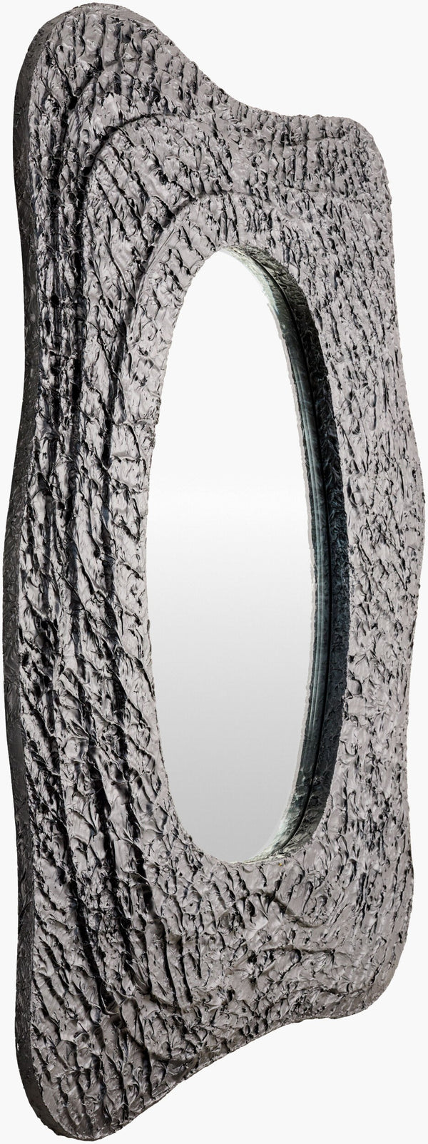 Surya Nero 30"H X 42"W Mid-century Modern Accent Mirror - Elegant Wall Decor For Timeless Home Style Frame, Black Mdf Nero001-3042