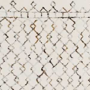 Surya Nettie 2' X 3' Handmade Wool Rug - Global Inspired Elegance, Durable Design For Eclectic Spaces Cream Wool,Viscose Net1001-23