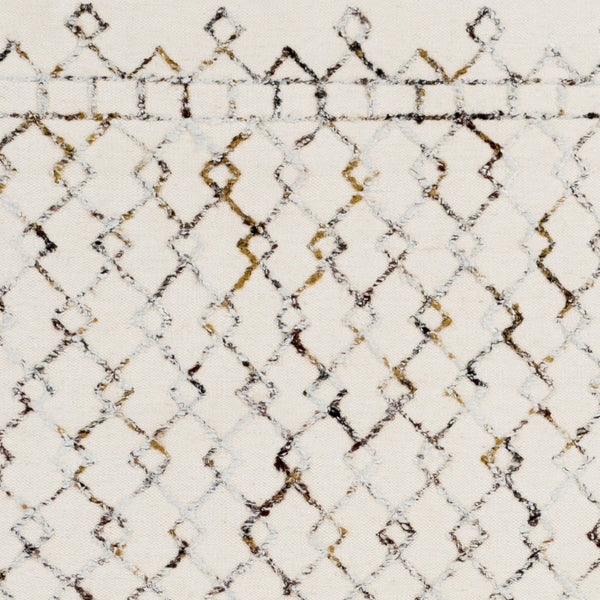 Surya Nettie 2' X 3' Handmade Wool Rug - Global Inspired Elegance, Durable Design For Eclectic Spaces Cream Wool,Viscose Net1001-23