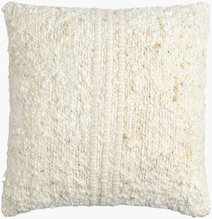 Surya Neutral 18"L X 18"W Accent Pillow – Soft Cotton-wool Blend, Stylish Decor For Cozy Spaces & More Cream Wool,Cotton,Cotton Neu001-2020d