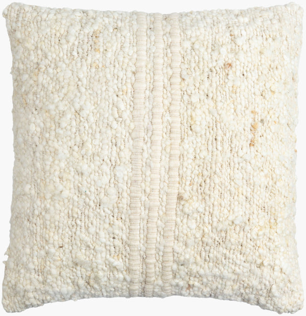 Surya Neutral 18"L X 18"W Accent Pillow – Soft Cotton-wool Blend, Stylish Decor For Cozy Spaces & More Cream Wool,Cotton,Cotton Neu001-2020d