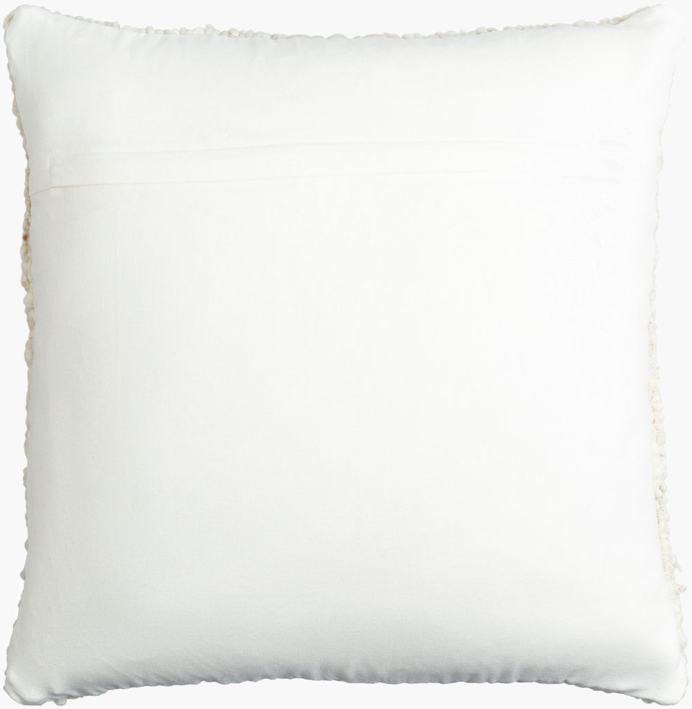 Surya Neutral 18"L X 18"W Accent Pillow – Soft Cotton-wool Blend, Stylish Decor For Cozy Spaces & More Cream Wool,Cotton,Cotton Neu001-2020d