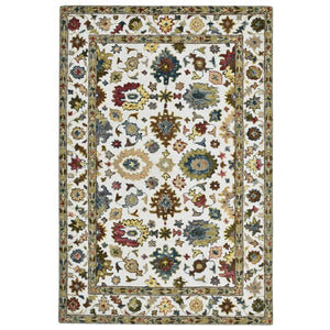 Amer Rugs Jackson Traditional Style Hand-hooked Area Rug - Luxurious Wool Design For Timeless Home Elegance Ivory Wool Jac10203
