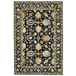 Amer Rugs Jackson Traditional Style Hand-hooked Area Rug - Luxurious Wool Design For Timeless Home Elegance Black Wool Jac20810