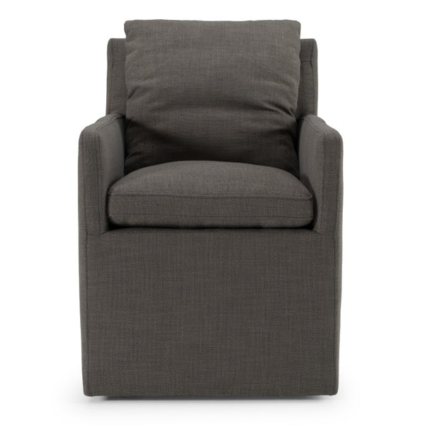 VIG Furniture Newcastle Grey Fabric Dining Chair — Modern Minimalist Upholstered Seat, Plush Foam Comfort, Durable Frame VGKK-KF.Y1051B-GRY
