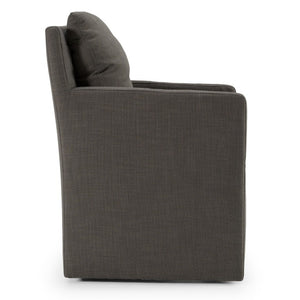 VIG Furniture Newcastle Grey Fabric Dining Chair — Modern Minimalist Upholstered Seat, Plush Foam Comfort, Durable Frame VGKK-KF.Y1051B-GRY