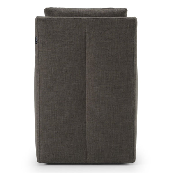 VIG Furniture Newcastle Grey Fabric Dining Chair — Modern Minimalist Upholstered Seat, Plush Foam Comfort, Durable Frame VGKK-KF.Y1051B-GRY