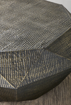 English Elm Steve Silver - Donato Gold 3-Piece Occasional Table Set with Oil-Rubbed Brass Finish, Levelers, Contemporary Chic B081S00379