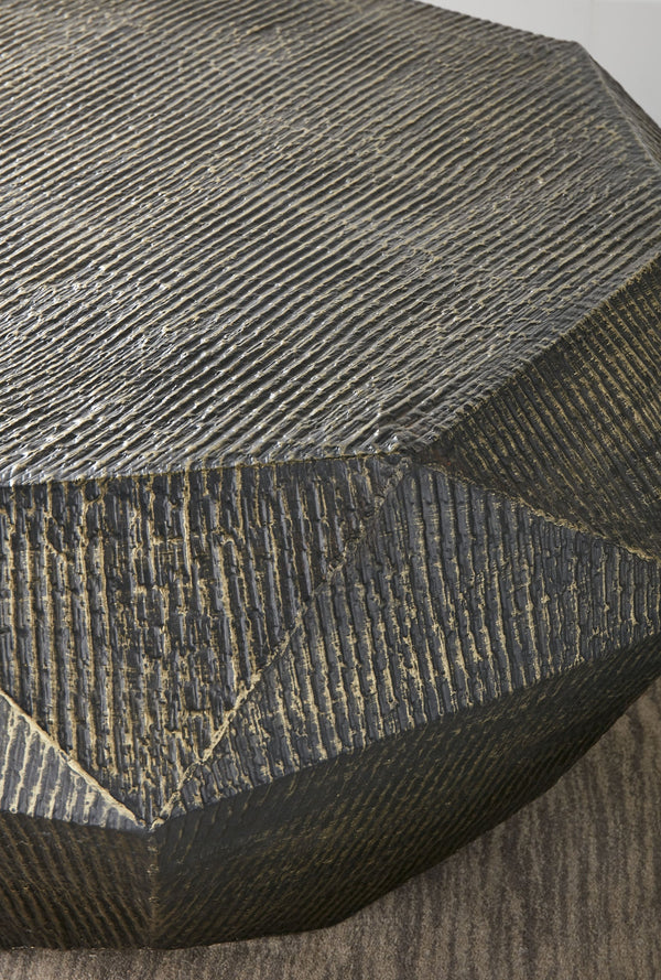 English Elm Steve Silver - Donato Gold 3-Piece Occasional Table Set with Oil-Rubbed Brass Finish, Levelers, Contemporary Chic B081S00379