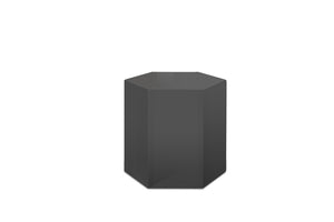 VIG Furniture Newmont Hexagonal Medium Grey High Gloss End Table — Compact Modular Accent, Durable Mdf, 33 Lb Capacity VGBBMND-CT34-GRY-ET
