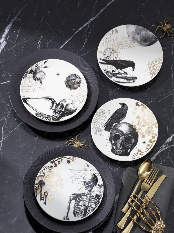 Lenox LX Collective Black Dinner Plates, Set of 4 White, BLACK PORCELAIN 895246