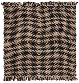 Safavieh Natural Fiber 192 Flat Weave Natural Fiber Rug Black / Natural NF192Z-8