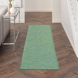 Nourison Positano POS01 Machine Made Power-loomed No Border Indoor/Outdoor Modern Outdoor Rug Blue Green, Blue Green 100% Polypropylene 99446790415