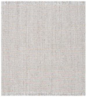 Safavieh Natural Fiber 826 Hand Woven  Rug Silver / Natural 8' x 8' Square