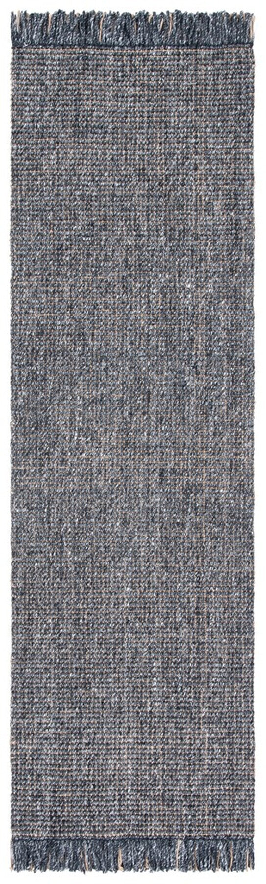 Safavieh Natural Fiber 826 Hand Woven  Rug Charcoal / Natural 8' x 8' Square