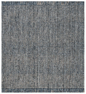 Safavieh Natural Fiber 826 Hand Woven  Rug Charcoal / Natural 8' x 8' Square