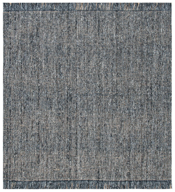 Safavieh Natural Fiber 826 Hand Woven  Rug Charcoal / Natural 8' x 8' Square