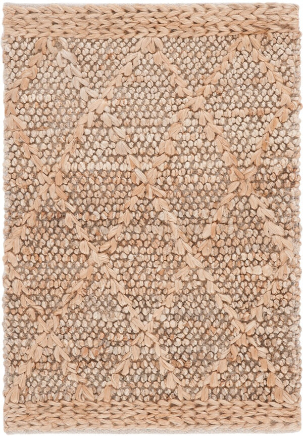 Safavieh Natural Fiber 475 NFB475 Flat Weave Natural Fiber Rug Grey / Bleach NFB475F-8