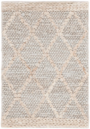 Safavieh Natural Fiber 475 NFB475 Flat Weave Natural Fiber Rug Grey / Natural NFB475G-8