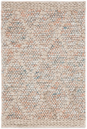 Safavieh Natural Fiber 475 NFB475 Flat Weave Natural Fiber Rug Rust / Natural NFB475P-8