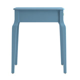 Homelegance By Top-Line Jessip 1-Drawer Wood Side Table Blue Wood