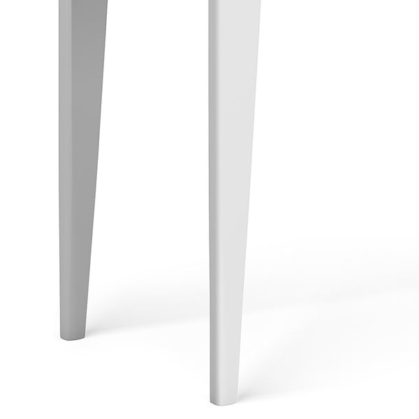 English Elm Harper Console Sofa Table - Mid-Century Inspired Design, White Finish, Versatile Storage Solution B136P158709