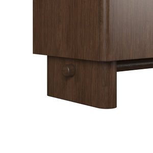 A.R.T. Furniture Verge Accent Door Chest - Handcrafted Walnut Storage with Rounded Design for Modern Interiors & Style 337397-1960