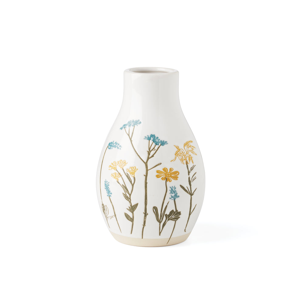Lenox Wildflowers Medium Vase White, WHITE STONEWARE 896641