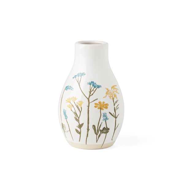 Lenox Wildflowers Medium Vase White, WHITE STONEWARE 896641