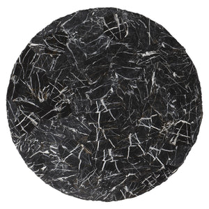 Bernhardt Bernhardt Tambora Outdoor Cocktail Table — Sculptural Black Striped Stone Top, Weather‑Resistant Finish X02018