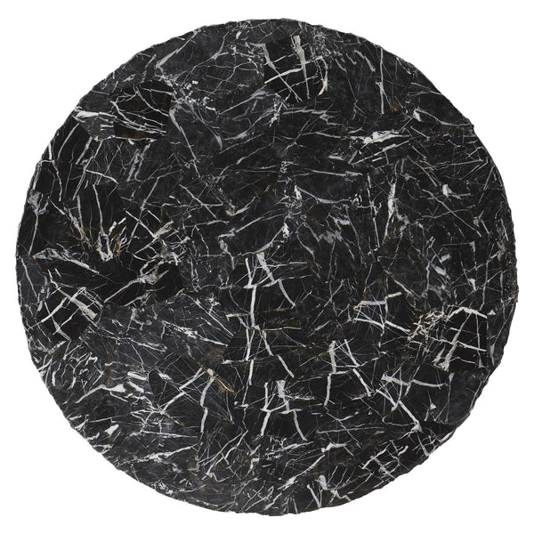 Bernhardt Bernhardt Tambora Outdoor Cocktail Table — Sculptural Black Striped Stone Top, Weather‑Resistant Finish X02018