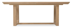 Hooker Furniture Banyon Desert Oak Rectangle Dining Table With Double Pedestals, 2X20" Leaves, Solid White Oak Finish 6081-75200-82