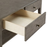 Homelegance By Top-Line Juniper Antique Grey Finish Grey Fiber Cement Table with Self Grey Wood