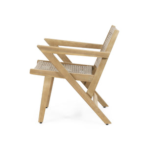 English Elm Christopher Knight Home® - BRAXTON Wicker Club Chairs Set of 2 - Light Brown Acacia Wood Frames, Transitional Outdoor Comfort and Style 72613.00MLBRN