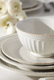 Lenox French Perle Groove All-Purpose Bowls, Set of 4 White, WHITE STONEWARE 895719