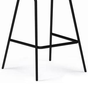 English Elm Dafney Counter Height Stools Set Of 2 - Stylish Distressed Charcoal Grey For Modern Spaces B136P158580