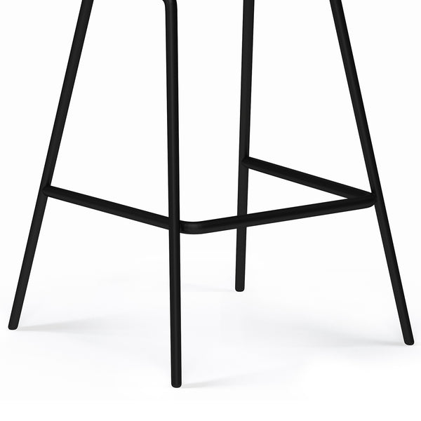 English Elm Dafney Counter Height Stools Set Of 2 - Stylish Distressed Charcoal Grey For Modern Spaces B136P158580