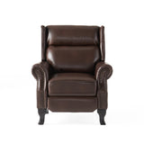 Christopher Knight Home® Noble House 35.43" Wide Faux Leather Manual Wing Chair Recliner