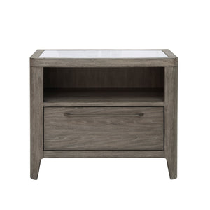 Scott Living Home Griffith Bachelor's Chest Gray with Light Wood Finish P367DJ123 Pulaski Furniture