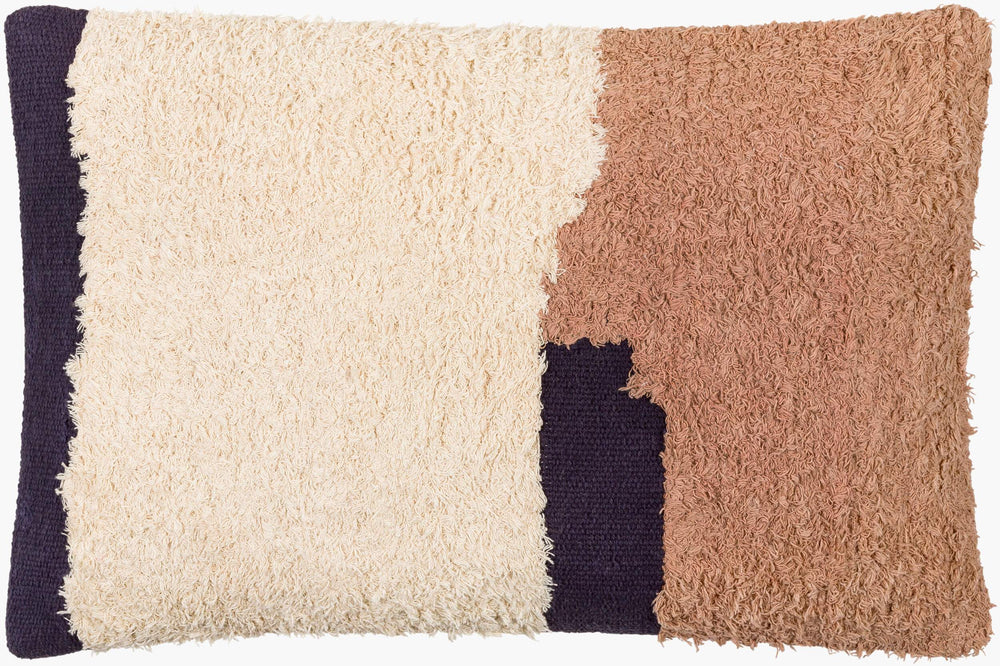 Surya Niagara 16"X24" Modern Minimalist Lumbar Pillow - Chic 100% Cotton Comfort For Your Home Decor Beige Cotton,Cotton Nga001-1624