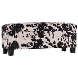 Homelegance By Top-Line Chayce Cowhide Print Lift Top Storage Bench Black Fabric