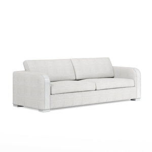 A.R.T. Furniture Rothko Sofa - Contemporary Driftwood Finish With Low Profile, Plush Cushions & Durable Design Features White Rubberwood Solids,Foam,Fabric,Metal 529501-5517
