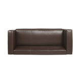 Christopher Knight Home® - Noble House - Goyette Contemporary Faux Leather 3 Seater Sofa