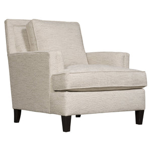 Bernhardt Bernhardt Addison Chair — Made-To-Order Sculpted Modern Armchair With Spring-Down Cushioning & Tapered Wood Legs B1482A