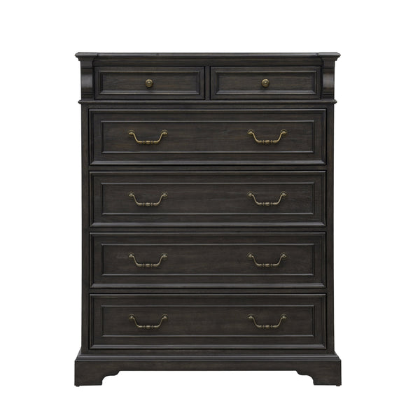 Pulaski Furniture Hickory Creek 6 Drawer Chest - Timeless Elegance In Rich Brown Velvet Finish For Classic Interiors Brown Split Heart Cathedral Hickory Veneers P386124-pulaski