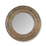 Park Hill Round Wooden Frame Mirror EWI95624