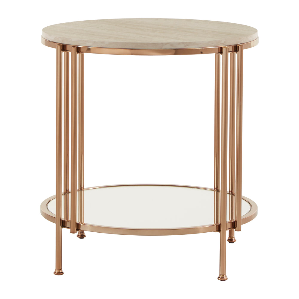 Homelegance By Top-Line Annika Champagne Gold Finish Nesting Tables Champagne Gold Metal